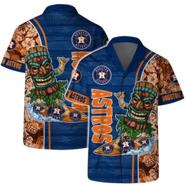 Houston Astros Tropical Flamingo Hawaiian Shirt