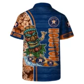 Houston Astros Tropical Flamingo Hawaiian Shirt Back - TeeAloha