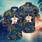 Houston Astros Tropical Jungle Hawaiian Shirt - TeeAloha