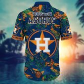 Houston Astros Tropical Jungle Hawaiian Shirt Back - TeeAloha