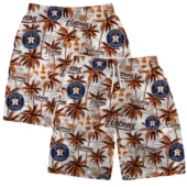 Houston Astros Tropical Palm Sunset Hawaiian Short - TeeAloha