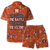 Houston Astros Victory Slogan Hawaiian Shirt Short - TeeAloha