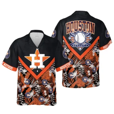 Houston Astros Vintage Baseball Tropical Hawaiian Shirt