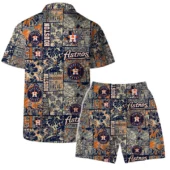 Houston Astros Vintage Tropic Hawaiian Shirt Back With Short - TeeAloha