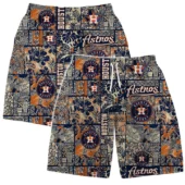 Houston Astros Vintage Tropic Hawaiian Shorts - TeeAloha