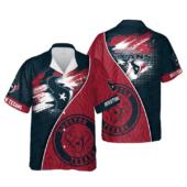 Houston Texans Bold Wave Hawaiian Shirt