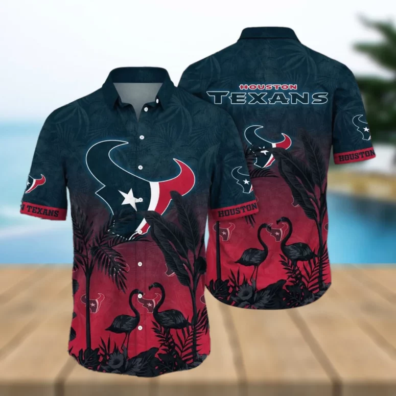 Houston Texans Flamingo Tropical Hawaiian Shirt