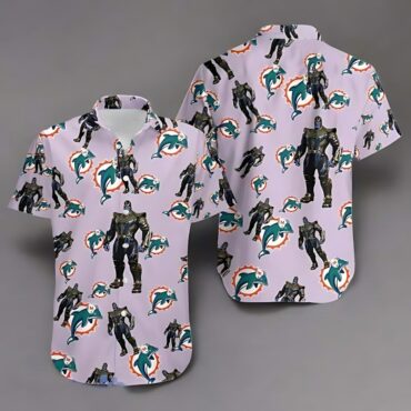 Miami Dolphin Thanos Unique Avengers Hawaiian Shirt