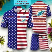 Miami Dolphins All-American Hawaiian Shirt