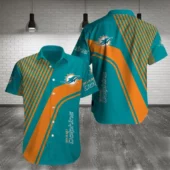 Miami Dolphins Aqua Surge Hawaiian Shirt