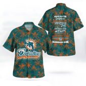 Miami Dolphins Champion Spirit Palm Hawaiian Shirt