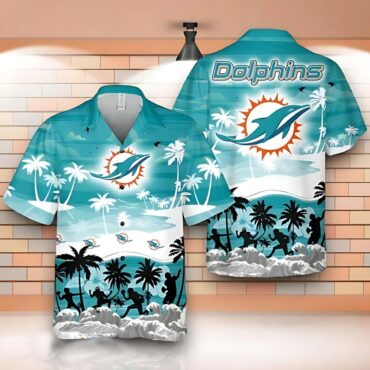 Miami Dolphins Coastal Breeze Hawaiian Shirt