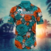 Miami Dolphins Coastal Dream Hawaiian Shirt Back - TeeAloha