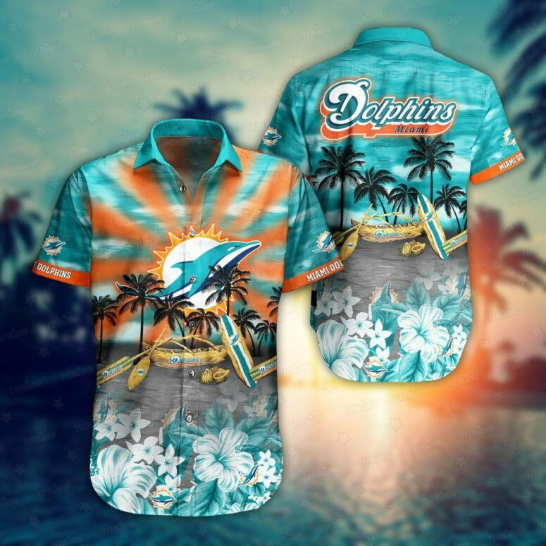 Miami Dolphins Coastal Paradise Hawaiian Shirt