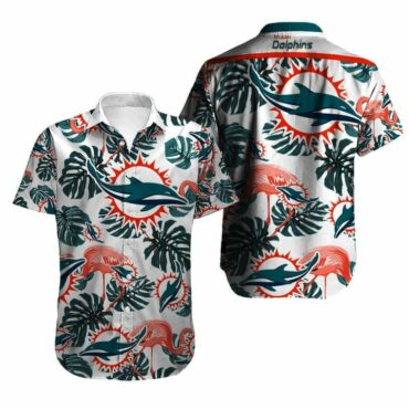 Miami Dolphins Flamingo Paradise Hawaiian Shirt