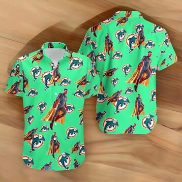 Miami Dolphins Heroic Style Hawaiian Shirt