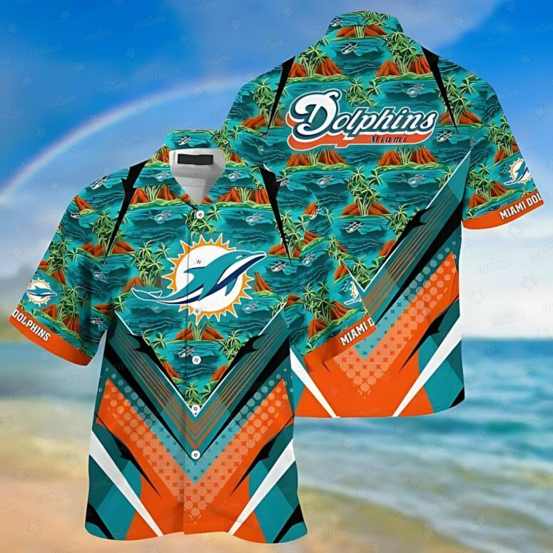 Miami Dolphins Island Vibes Hawaiian Shirt