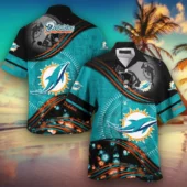 Miami Dolphins Ocean Wave Spirit Hawaiian Shirt