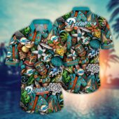 Miami Dolphins Tiki Adventure Hawaiian Shirt - TeeAloha