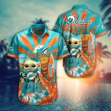 Miami Dolphins Tiki Spirit Hawaiian Shirt