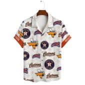 Personalized Houston Astros Lone Star Pride Hawaiian Shirt Front - TeeAloha