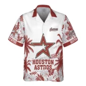 Personalized Houston Astros Tropical Island Hawaiian Shirt Front - TeeAloha