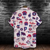 Philadelphia Phillies All Star Hawaiian Shirts Back - TeeAloha