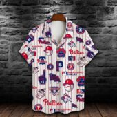 Philadelphia Phillies All Star Hawaiian Shirts Front - TeeAloha