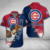 Chicago Cubs Power Pitcher Hawaiian Shirt - TeeAloha