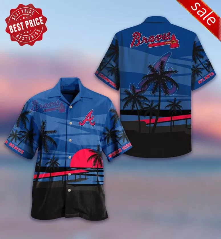 Atlanta Braves Championship Sunset Hawaiian Shirt