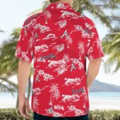 Atlanta Braves Island Escape Hawaiian Shirt Mockup Back - TeeAloha