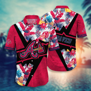 Atlanta Braves Pineapple Rush Hawaiian Shirt