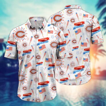 Chicago Bears 4th of July Celebration Hawaiian Shirt