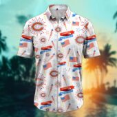 Chicago Bears 4th Of July Celebration Hawaiian Shirt Front - TeeAloha