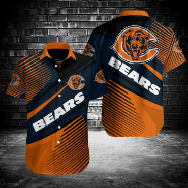 Chicago Bears Bold Speed Hawaiian Shirt