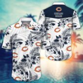 Chicago Bears Classic Stripes Hawaiian Shirt