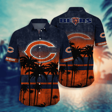 Chicago Bears Custom Gridiron Hawaiian Set