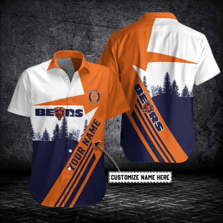 Chicago Bears Forest Horizon Custom Hawaiian Shirt