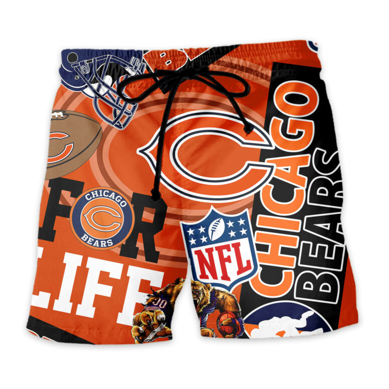 Chicago Bears Game Day Collage Hawaiian Shirt