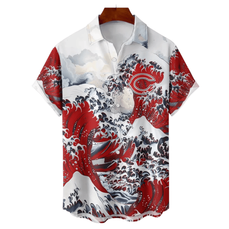 Personalized Chicago Bears Great Wave Hawaiian Shirt