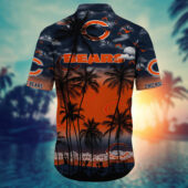 Chicago Bears Island Vibes Hawaiian Shirt Back - TeeAloha