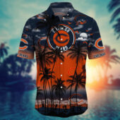 Chicago Bears Island Vibes Hawaiian Shirt Front - TeeAloha