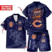 Chicago Bears Island Warrior Hawaiian Shirt