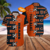 Chicago Bears Lace Up Custom Hawaiian Shirt - TeeAloha