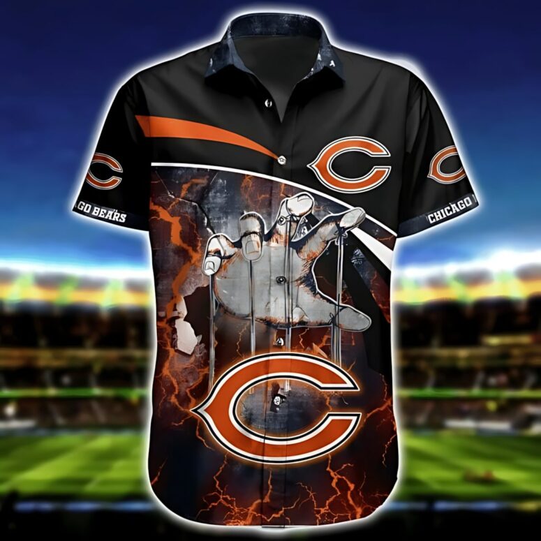 Chicago Bears Lightning Strike Hawaiian Shirt