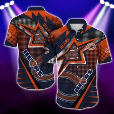 Chicago Bears Star Power Hawaiian Shirt