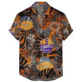 Chicago Bears Tropical Breeze Hawaiian Shirt Front - TeeAloha