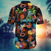 Chicago Bears Tropical Paradise Hawaiian Shirt Back - TeeAloha