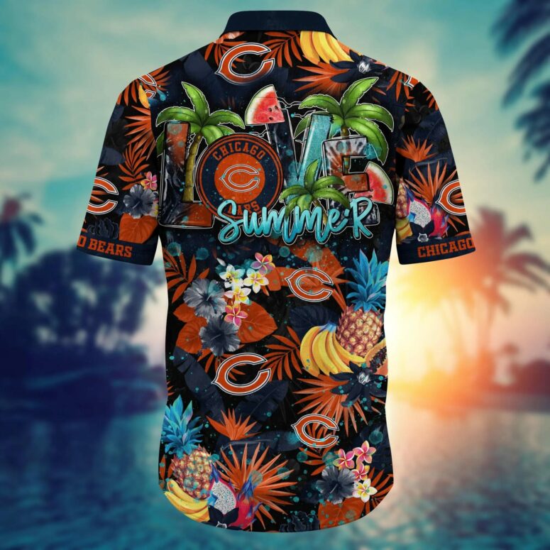 Chicago Bears Tropical Paradise Hawaiian Shirt