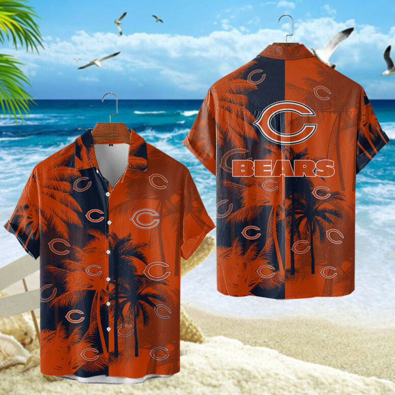 Chicago Bears Tropical Sunset Hawaiian Shirt